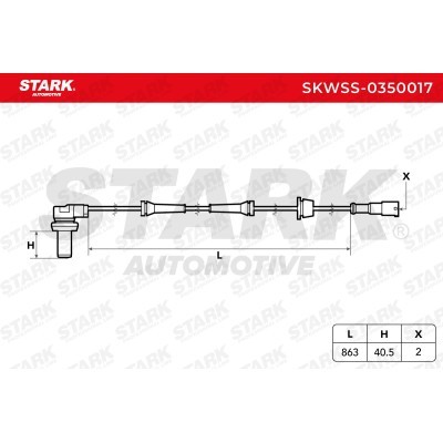 ABS Sensor Stark SKWSS-0350017 SKWSS-0350017 - photo 2