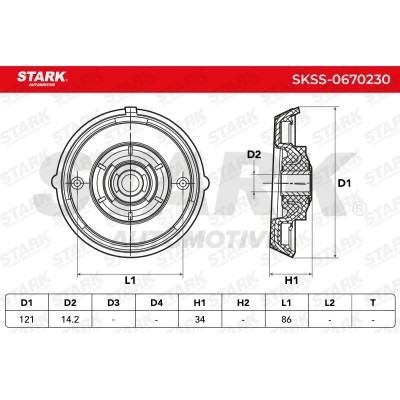 Strut Support Bearing Front Stark SKSS-0670230 SKSS-0670230 - photo 5
