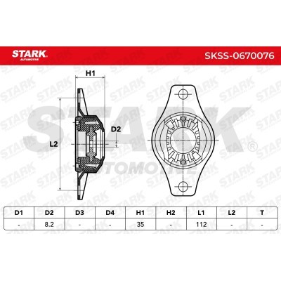 Strut Support Bearing Front Stark SKSS-0670076 SKSS-0670076 - photo 5
