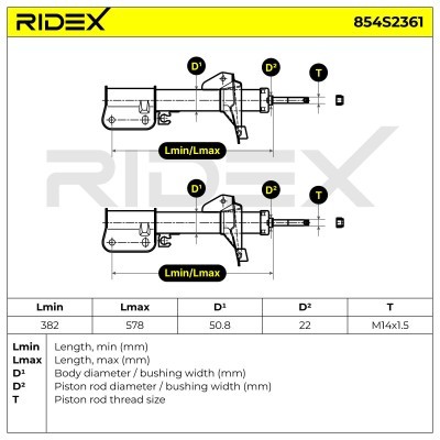 Shock Absorber RIDEX 854S2361 854S2361 - photo 6