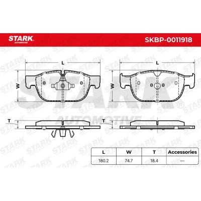 Brake Pads Set Stark SKBP-0011918 SKBP-0011918 - photo 5