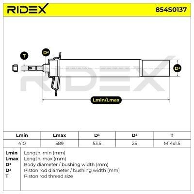 Shock Absorber RIDEX 854S0137 854S0137 - photo 7