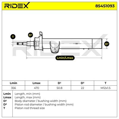 Shock Absorber RIDEX 854S1093 854S1093 - photo 9