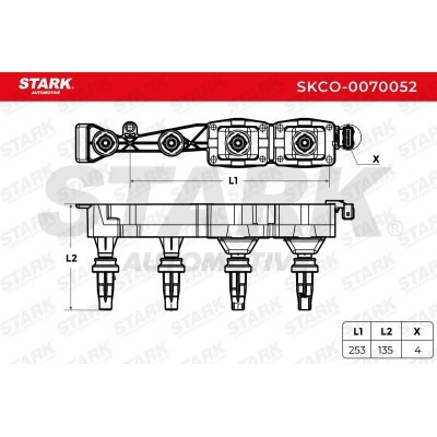 Ignition Coil Stark SKCO-0070052 SKCO-0070052 - photo 2