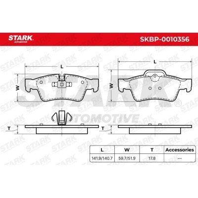 Brake Pads Set Stark SKBP-0010356 SKBP-0010356 - photo 6