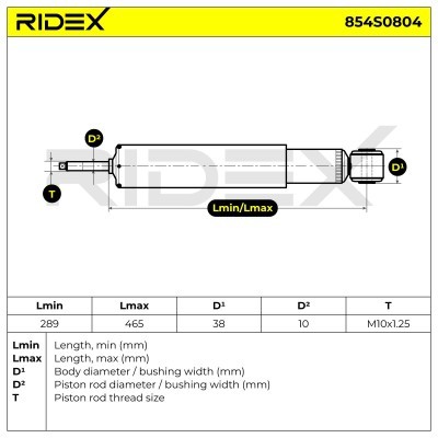 Shock Absorber RIDEX 854S0804 854S0804 - photo 10