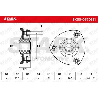 Strut Support Bearing Front Stark SKSS-0670351 SKSS-0670351 - photo 8