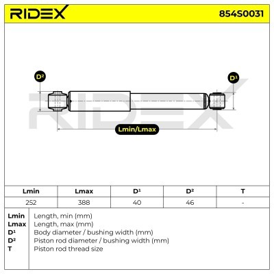 Shock Absorber RIDEX 854S0031 854S0031 - photo 10