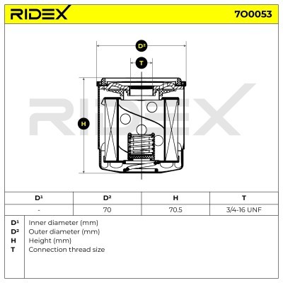 Oil Filter RIDEX 7O0053 7O0053 - photo 5