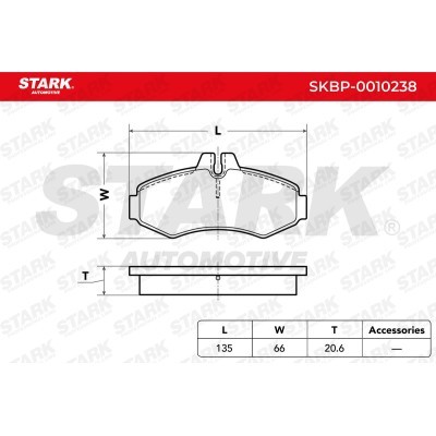 Brake Pads Set Stark SKBP-0010238 SKBP-0010238 - photo 3