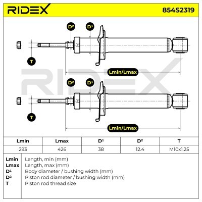Shock Absorber RIDEX 854S2319 854S2319 - photo 7