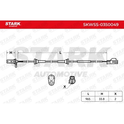 ABS Sensor Stark SKWSS-0350049 SKWSS-0350049 - photo 3
