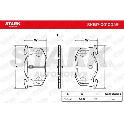 Brake Pads Set Stark SKBP-0010049 SKBP-0010049 - photo 2
