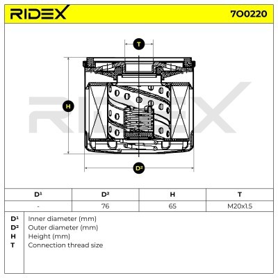 Oil Filter RIDEX 7O0220 7O0220 - photo 5