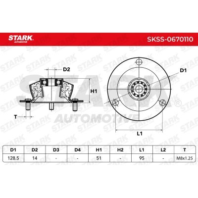 Strut Support Bearing Front Stark SKSS-0670110 SKSS-0670110 - photo 3