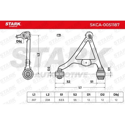 Control Arm Stark SKCA-0051187 SKCA-0051187 - photo 3