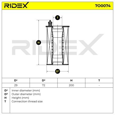 Oil Filter RIDEX 7O0074 7O0074 - photo 6