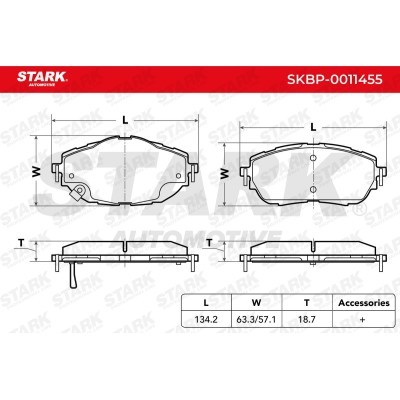 Brake Pads Set Stark SKBP-0011455 SKBP-0011455 - photo 7