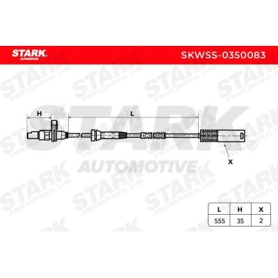 ABS Sensor Stark SKWSS-0350083 SKWSS-0350083 - photo 2