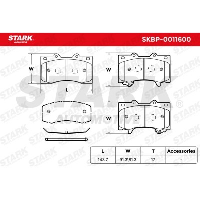 Brake Pads Set Stark SKBP-0011600 SKBP-0011600 - photo 5