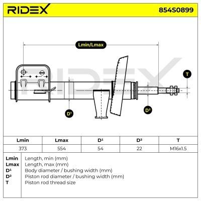 Shock Absorber RIDEX 854S0899 854S0899 - photo 4