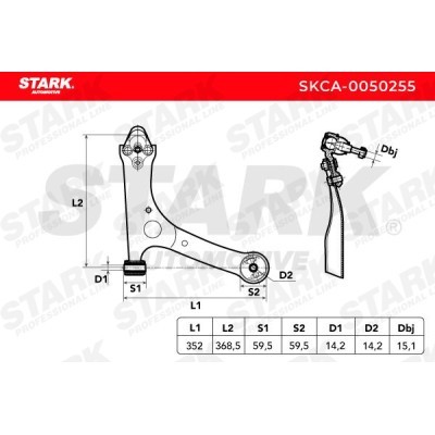 Control Arm Stark SKCA-0050255 SKCA-0050255 - photo 4