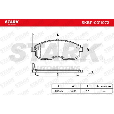 Brake Pads Set Stark SKBP-0011072 SKBP-0011072 - photo 3