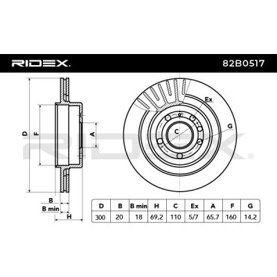 Brake Disc RIDEX 82B0517 82B0517 - photo 6