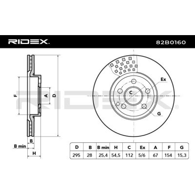 Brake Disc RIDEX 82B0160 82B0160 - photo 6