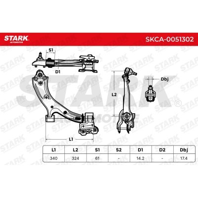 Control Arm Stark SKCA-0051302 SKCA-0051302 - photo 6