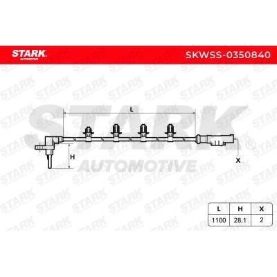 ABS Sensor Stark SKWSS-0350840 SKWSS-0350840 - photo 6