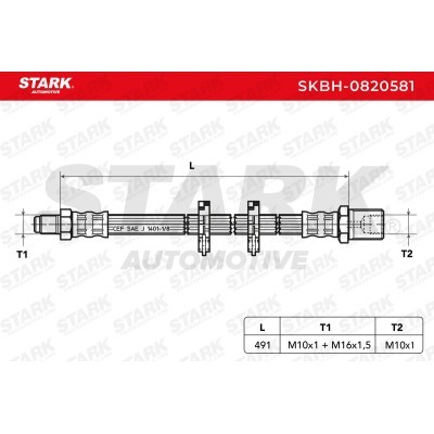 Brake Hose Stark SKBH-0820581 SKBH-0820581 - photo 2