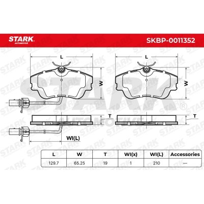 Brake Pads Set Stark SKBP-0011352 SKBP-0011352 - photo 7