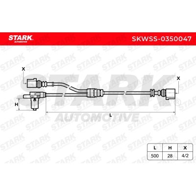 ABS Sensor Stark SKWSS-0350047 SKWSS-0350047 - photo 5