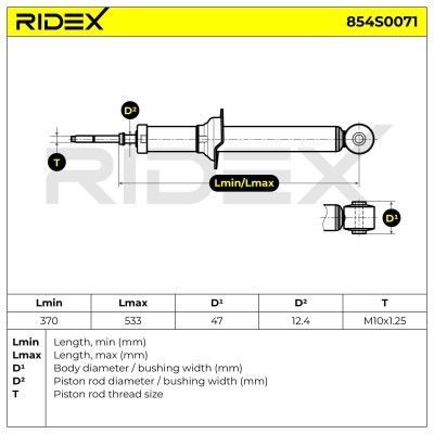Shock Absorber RIDEX 854S0071 854S0071 - photo 6