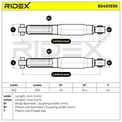 Shock Absorber RIDEX 854S1930 854S1930 - photo 5