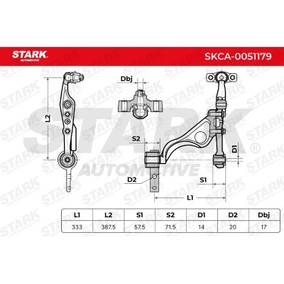 Control Arm Stark SKCA-0051179 SKCA-0051179 - photo 7