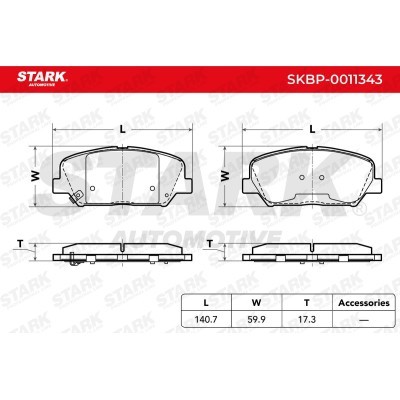 Brake Pads Set Stark SKBP-0011343 SKBP-0011343 - photo 4