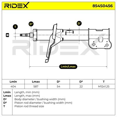 Shock Absorber RIDEX 854S0456 854S0456 - photo 8