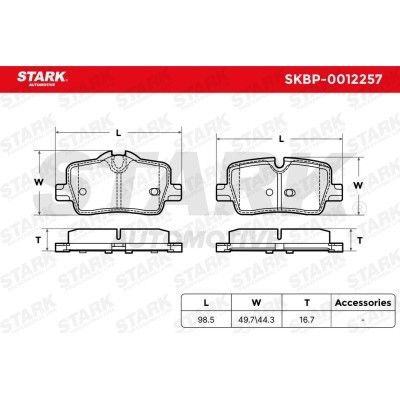 Brake Pads Set Stark SKBP-0012257 SKBP-0012257 - photo 5