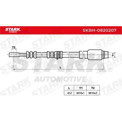 Brake Hose Stark SKBH-0820207 SKBH-0820207 - photo 3