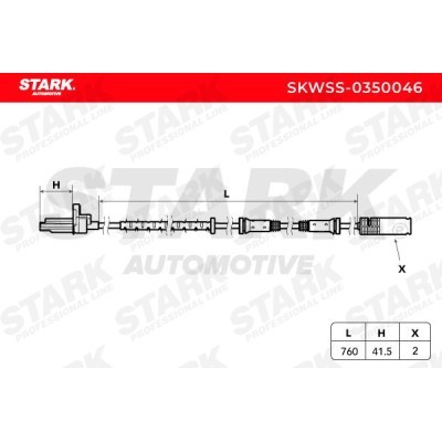 ABS Sensor Stark SKWSS-0350046 SKWSS-0350046 - photo 3