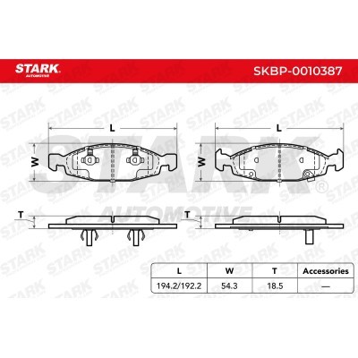 Brake Pads Set Stark SKBP-0010387 SKBP-0010387 - photo 3