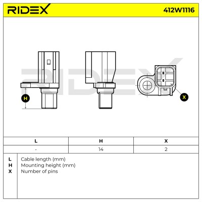 ABS Sensor RIDEX 412W1116 412W1116 - photo 6