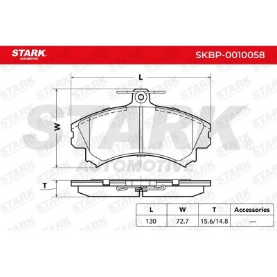 Brake Pads Set Stark SKBP-0010058 SKBP-0010058 - photo 7