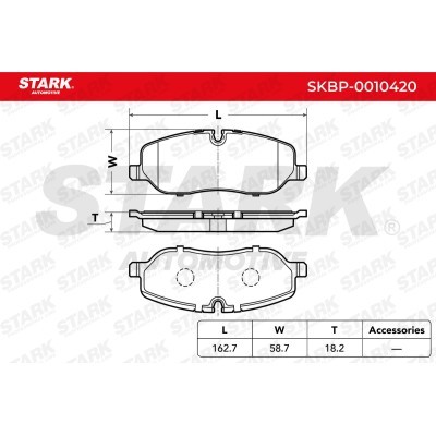 Brake Pads Set Stark SKBP-0010420 SKBP-0010420 - photo 3