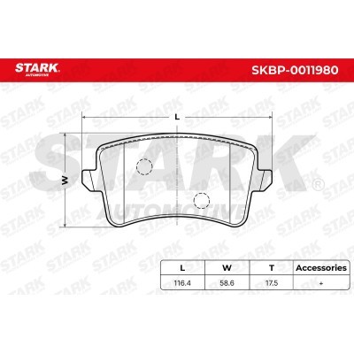 Brake Pads Set Stark SKBP-0011980 SKBP-0011980 - photo 6