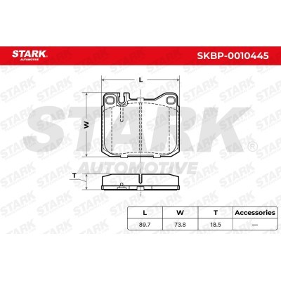 Brake Pads Set Stark SKBP-0010445 SKBP-0010445 - photo 3