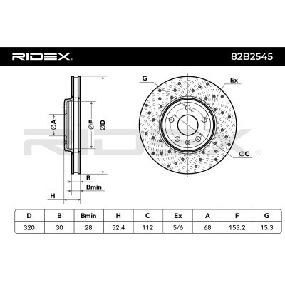 Brake Disc RIDEX 82B2545 82B2545 - photo 6