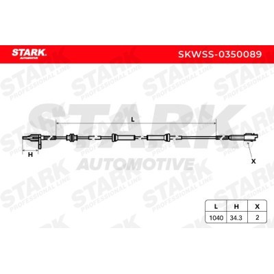 ABS Sensor Stark SKWSS-0350089 SKWSS-0350089 - photo 3